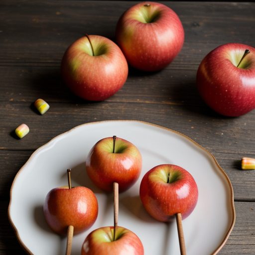 Halloween Apples on a Stick recipe image