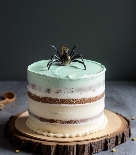 Halloween Spider Cake recipe image