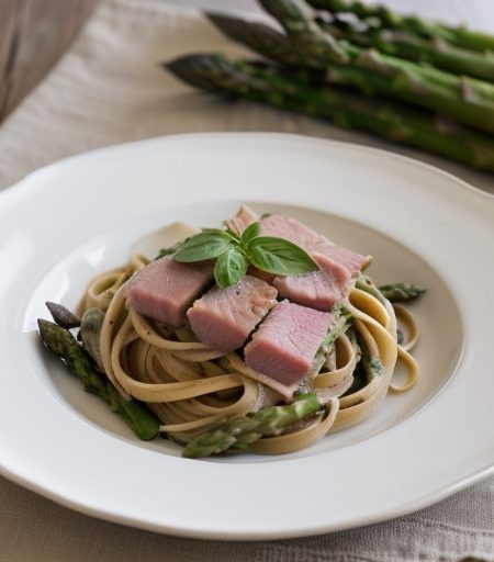 Ham & Asparagus Pasta recipe image
