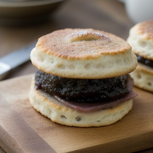 Ham Biscuits With Onion Marmalade - Country Living recipe image