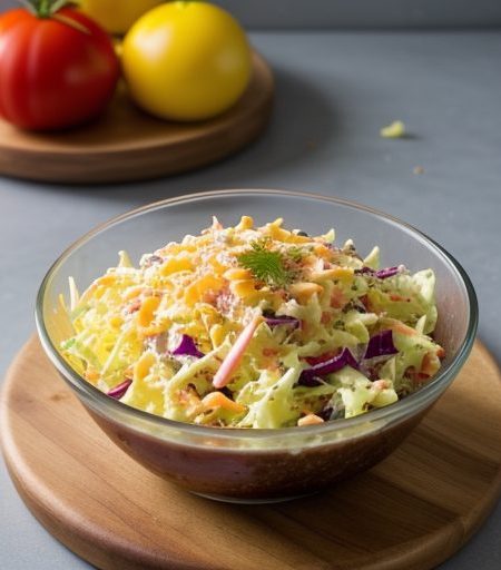 Ham & Cheese With Coleslaw recipe image