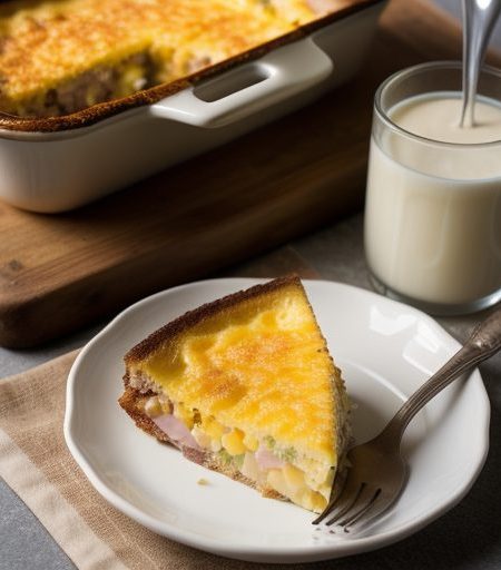 Ham~ Egg & Cheese Casserole recipe image