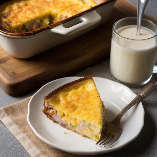 Ham~ Egg & Cheese Casserole recipe image