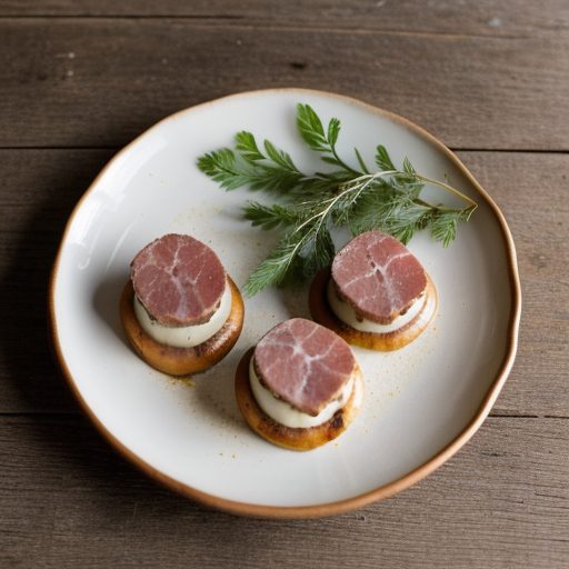 Ham-Filled Mushroom Caps recipe image