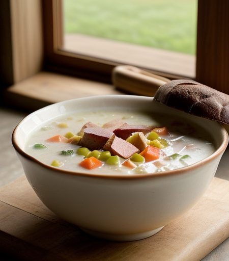 Ham & Hominy Chowder recipe image