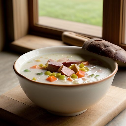 Ham & Hominy Chowder recipe image