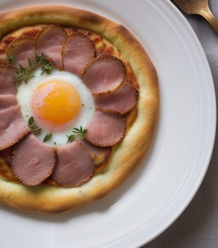 Ham 'N Eggs Crescent Brunch Pizza recipe image