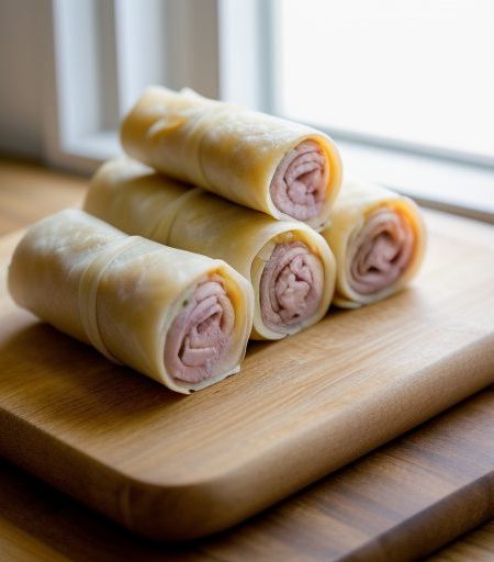 Ham Phyllo Rolls recipe image
