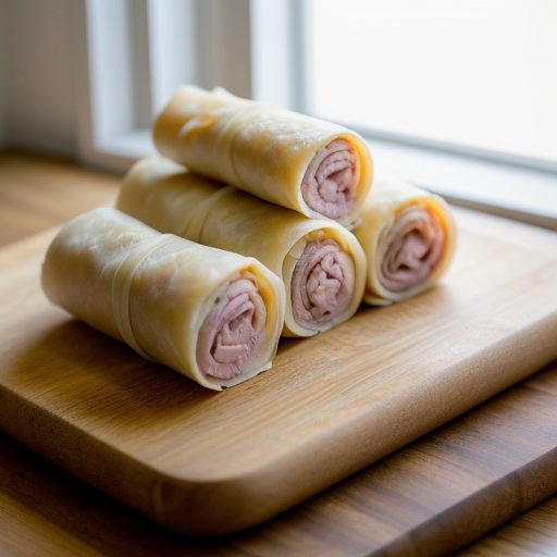 Ham Phyllo Rolls recipe image