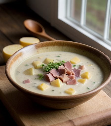 Ham & Potato Cheddar Chowder recipe image
