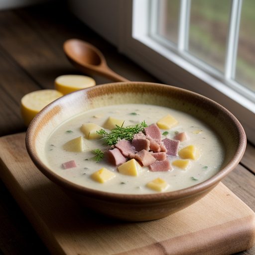 Ham & Potato Cheddar Chowder recipe image