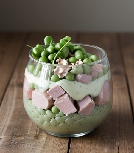 Ham Salad With Cheddar Dressing recipe image