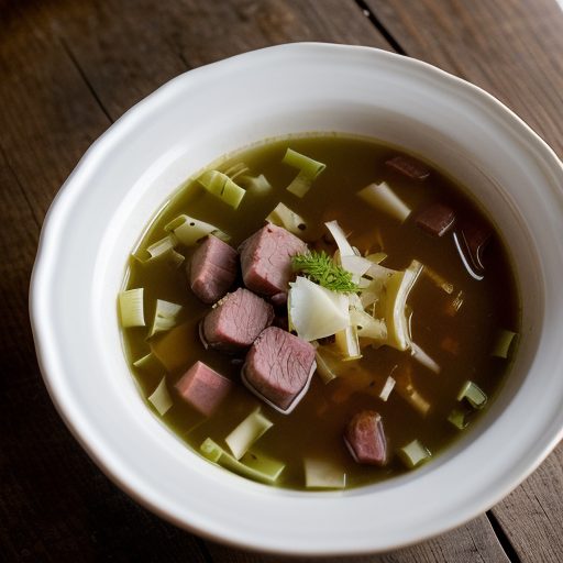 Ham Steak Cabbage Soup recipe image