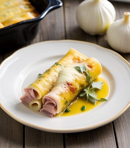 Ham Stuffed Manicotti recipe image