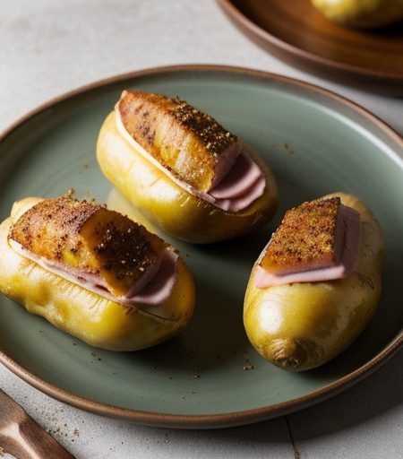 Ham Stuffed Potatoes recipe image