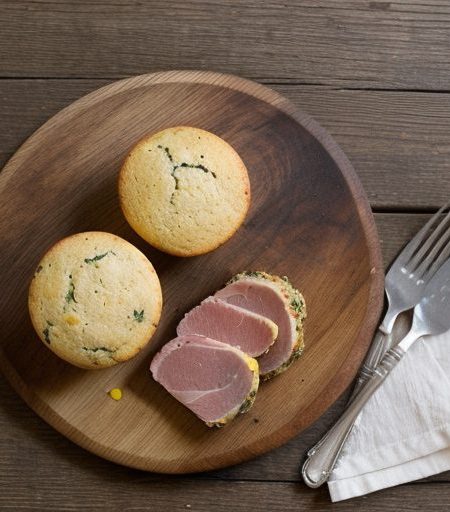 Ham & Turkey Hash With Peppery Corn Muffins recipe image