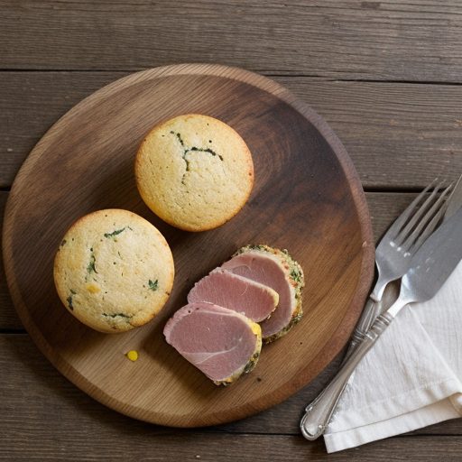 Ham & Turkey Hash With Peppery Corn Muffins recipe image