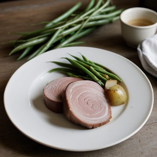 Ham With Potatoes and Green Beans recipe image