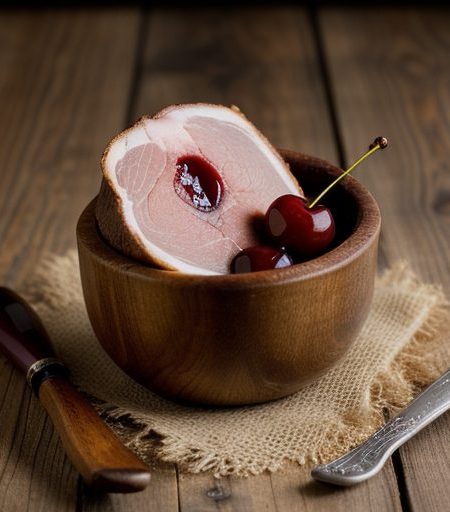 Ham With Spiced Cherry Sauce recipe image