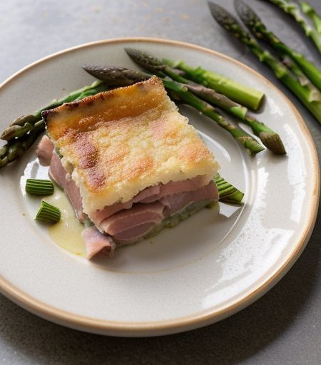 Ham and Asparagus Au Gratin recipe image