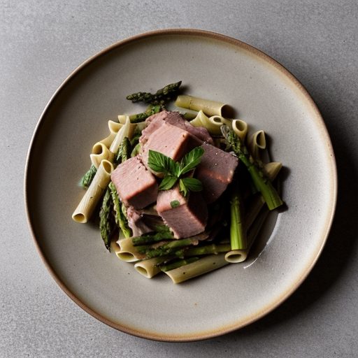 Ham and Asparagus Pasta recipe image