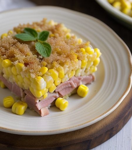 Ham and Corn Casserole recipe image