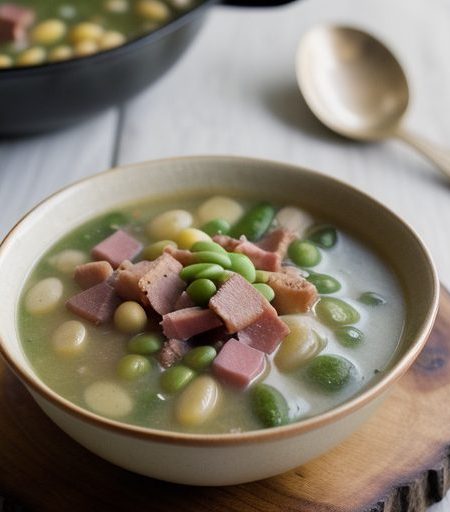 Ham and Lima Bean Soup recipe image