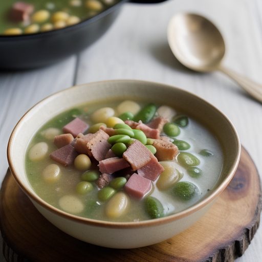 Ham and Lima Bean Soup recipe image