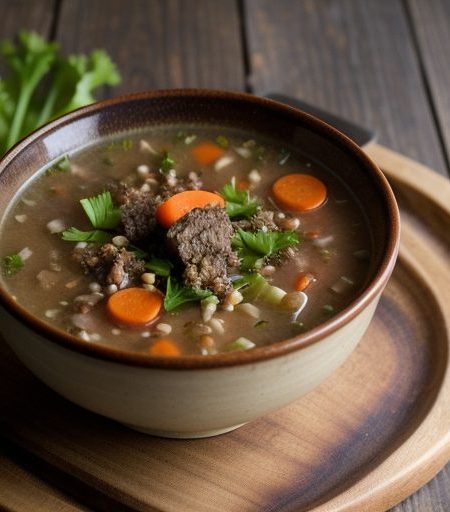 Hamburger & Barley Soup recipe image