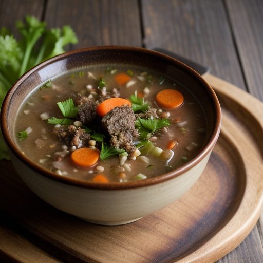 Hamburger & Barley Soup recipe image