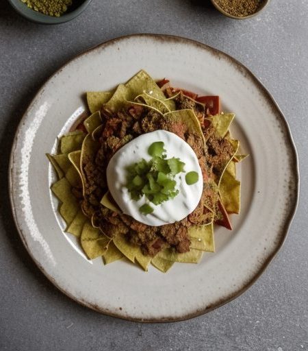 Hamburger Chilaquiles recipe image