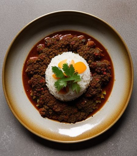 Hamburger" / Ground Meat Balti recipe image