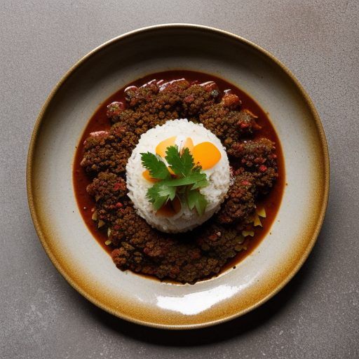 Hamburger" / Ground Meat Balti recipe image