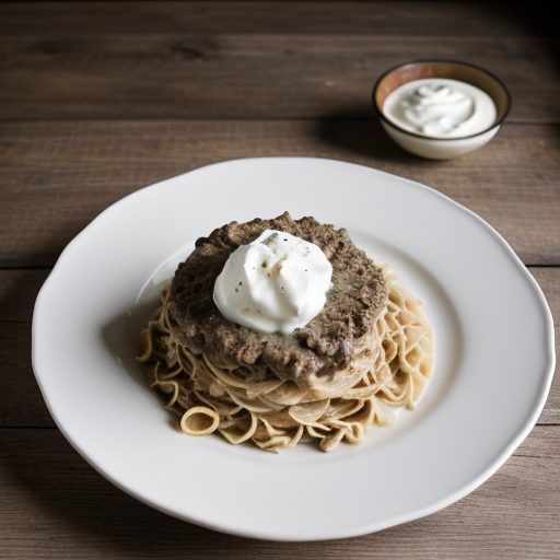 Hamburger Stroganoff recipe image
