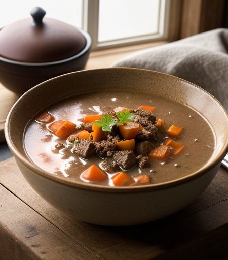 Hamburger Vegetable Soup recipe image