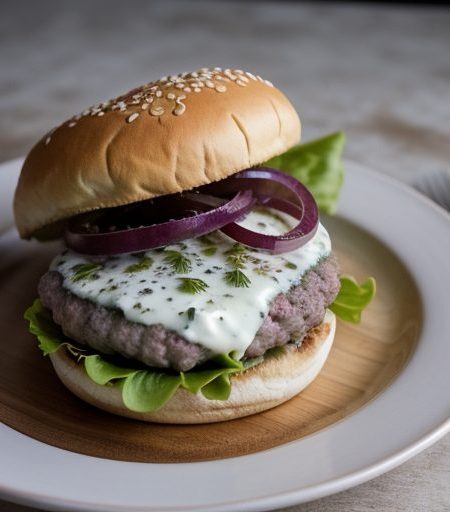 Hamburgers With Goat Cheese recipe image