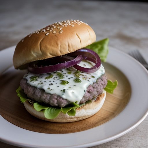 Hamburgers With Goat Cheese recipe image