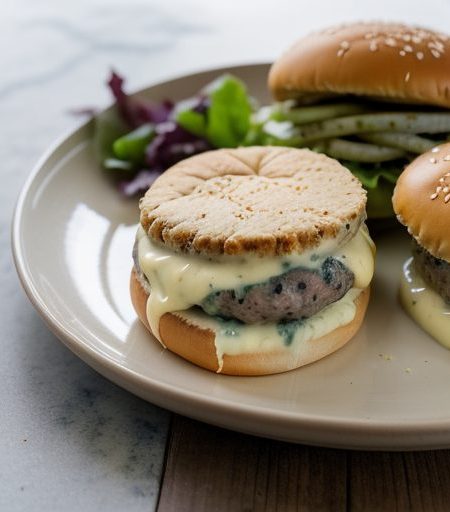 Hamburgers With Gorgonzola Cheese recipe image