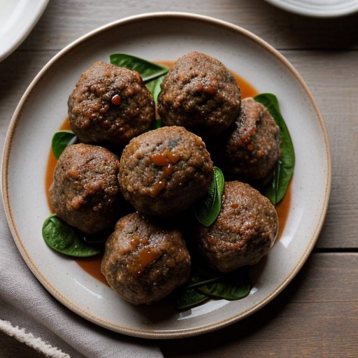 Hammin Di Pesach (Lamb~ Meatballs & Spinach F recipe image