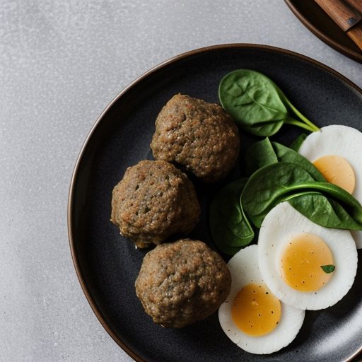 Hammin Di Pesach (Lamb, Meatballs & Spinach for Passover recipe image