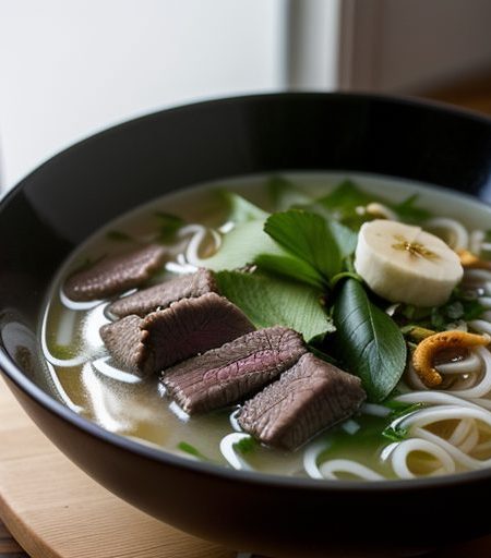 Hanoi Beef & Rice-Noodle Soup (Pho Bac recipe image