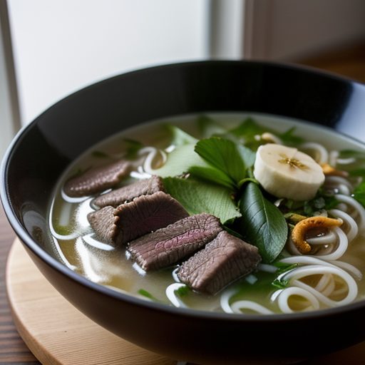 Hanoi Beef & Rice-Noodle Soup (Pho Bac recipe image