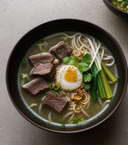 Hanoi Beef and Rice-Noodel Soup (Pho Bac recipe image