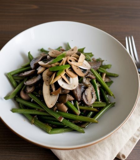 Haricots Verts Belgian Endive and Mushroom Salad - Bon Ap recipe image
