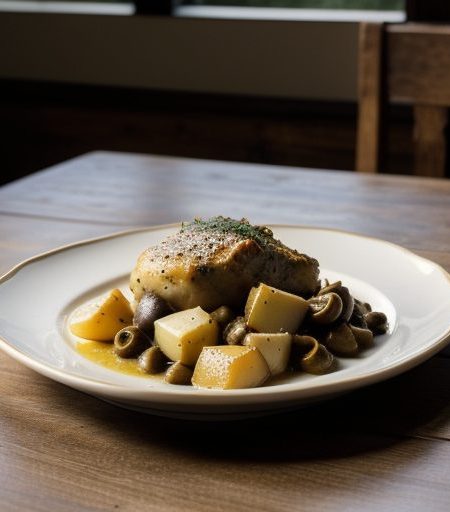 Harry Caray's Chicken Vesuvio recipe image
