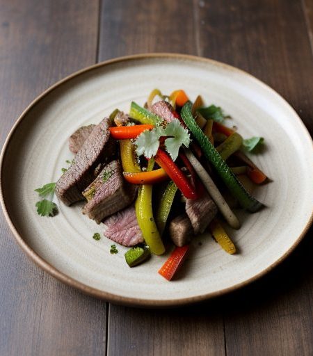 Harvest Vegetables & Steak Fajitas With Avo recipe image