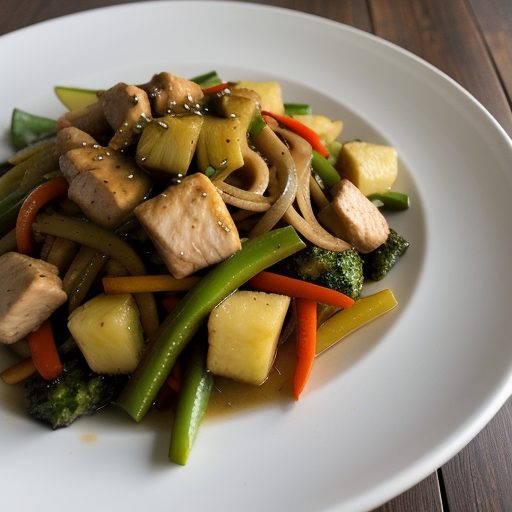 Hawaiian Chicken Stir-Fry recipe image