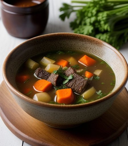 Hay Box Short Rib Vegetable Soup recipe image