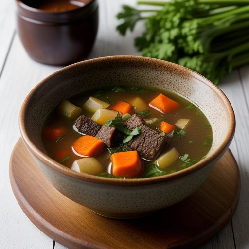 Hay Box Short Rib Vegetable Soup recipe image