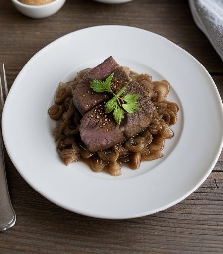 Hazelnut Beef & Onions in Pockets recipe image